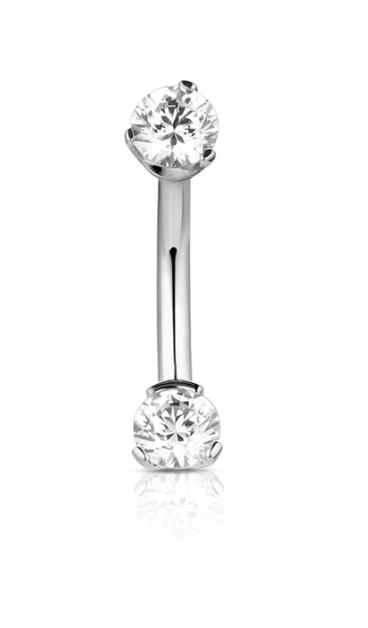 Titanium Curved Barbell - Prong