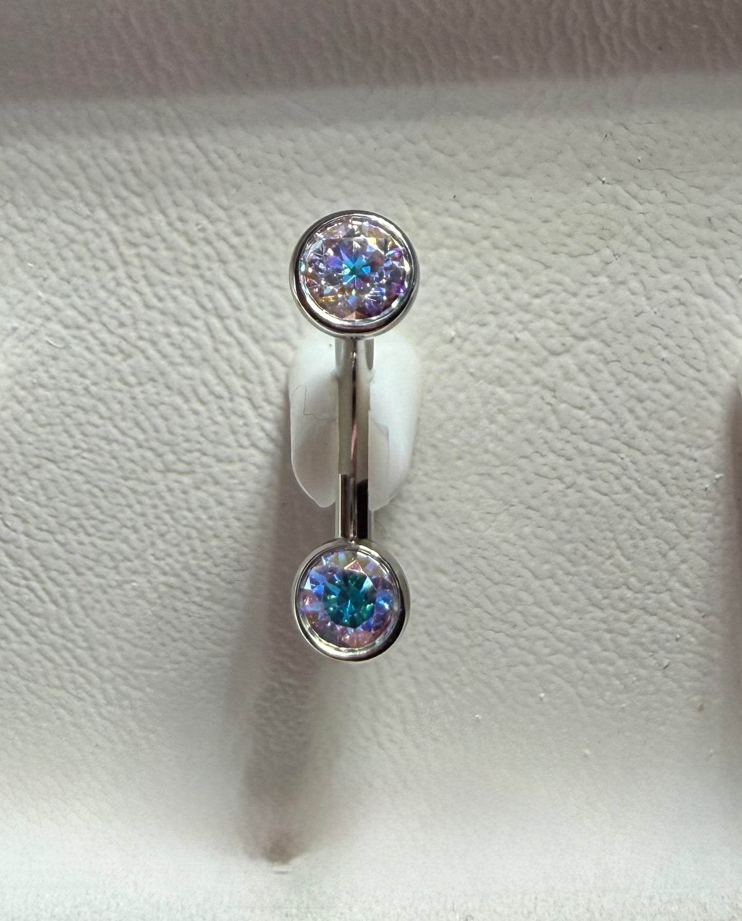 Titanium Curved Barbell - Bezel