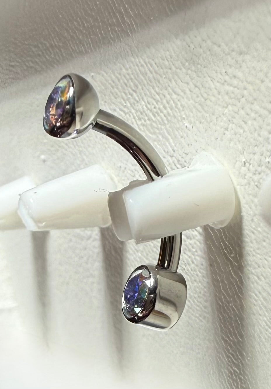 Titanium Curved Barbell - Bezel