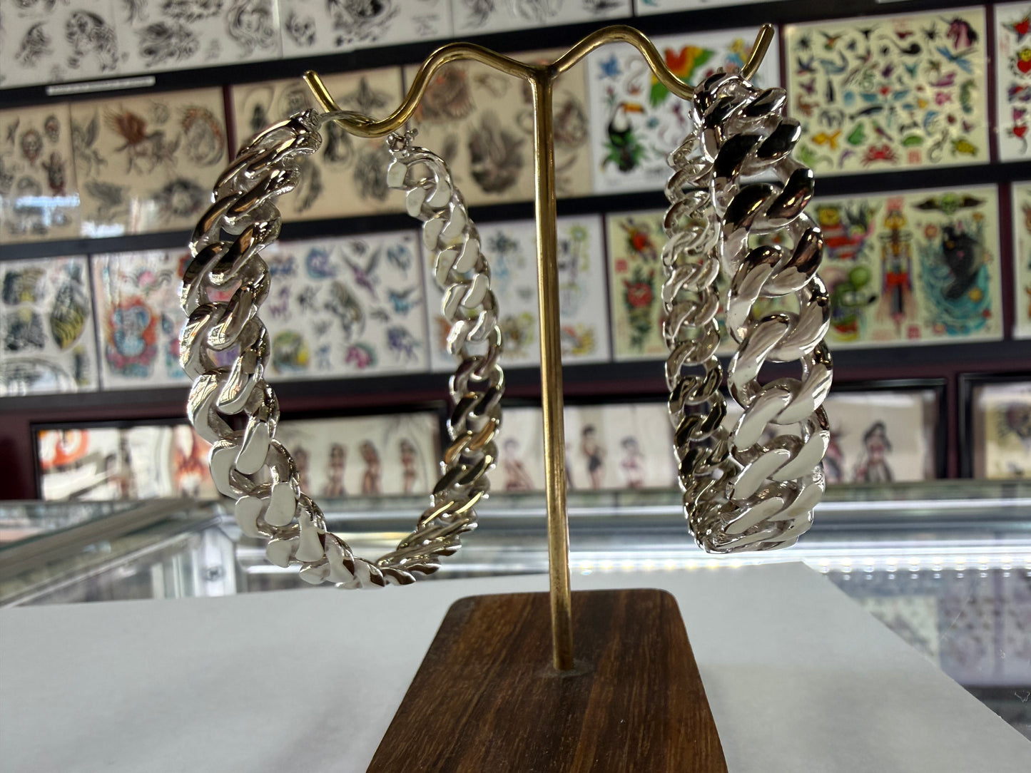 Chain Smoke Earrings from MAYA