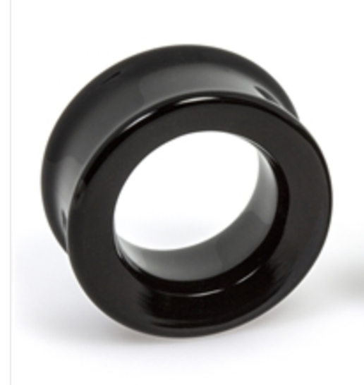 Color Tunnel - Double Flare - Black - Glasswear Studio