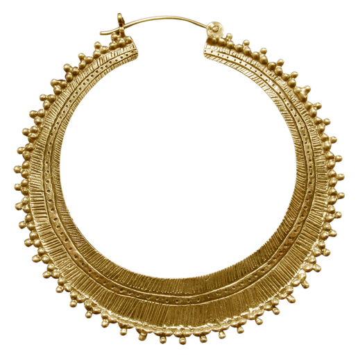 Afghan Hoop Earring from TAWAPA