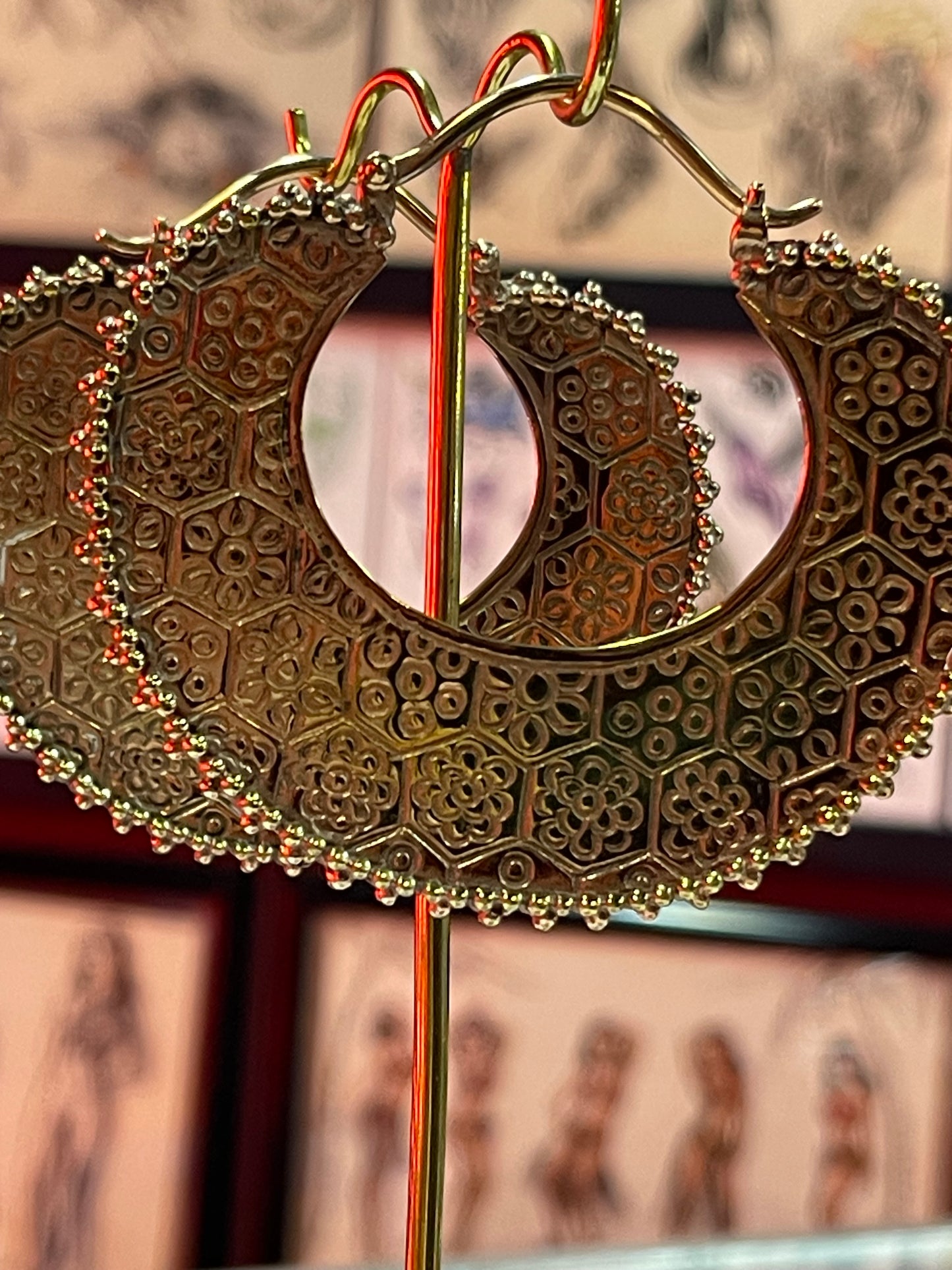 SALE - Hive ear weights from Maya Jewelry