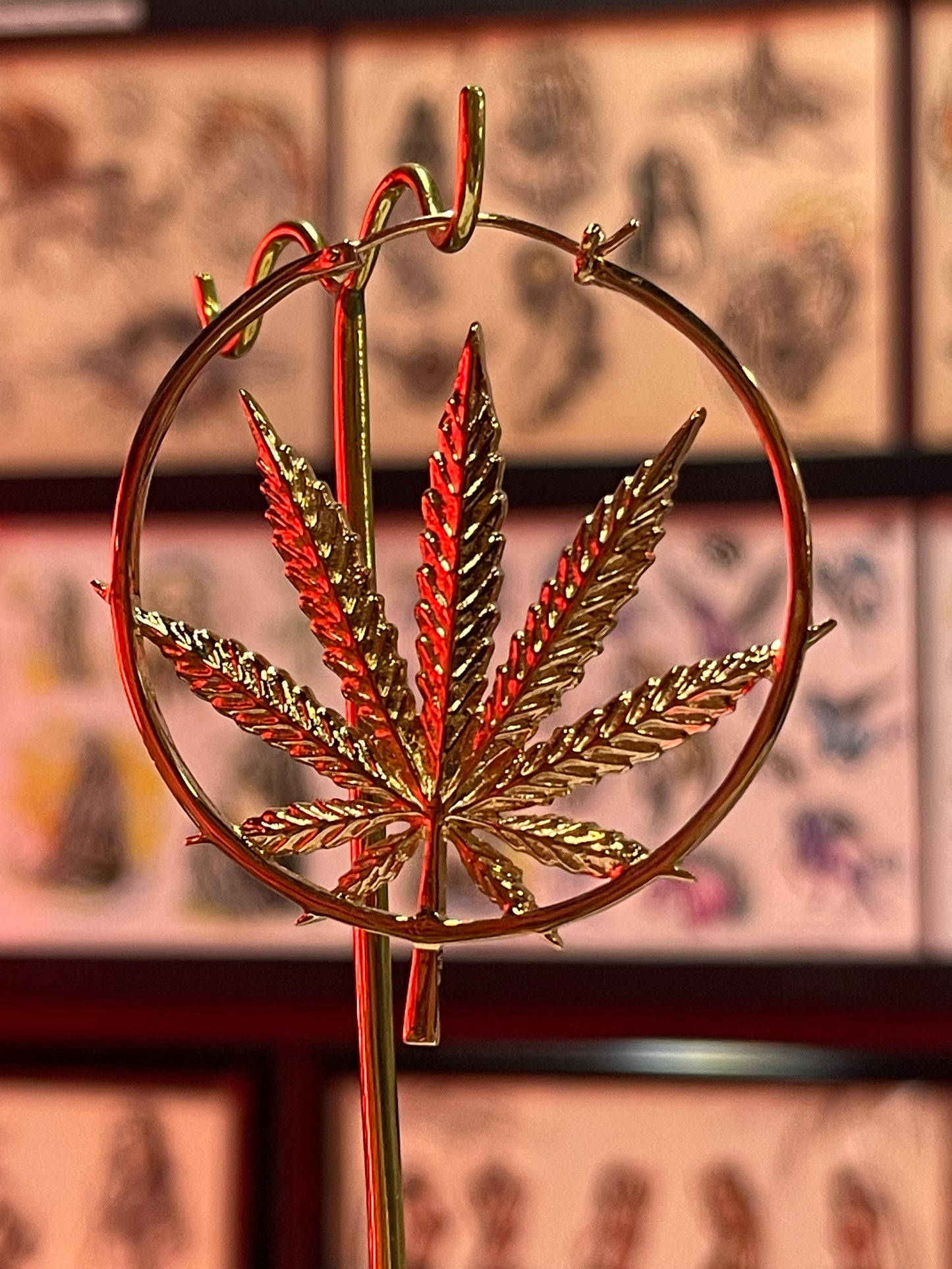 Sativa earrings from Maya