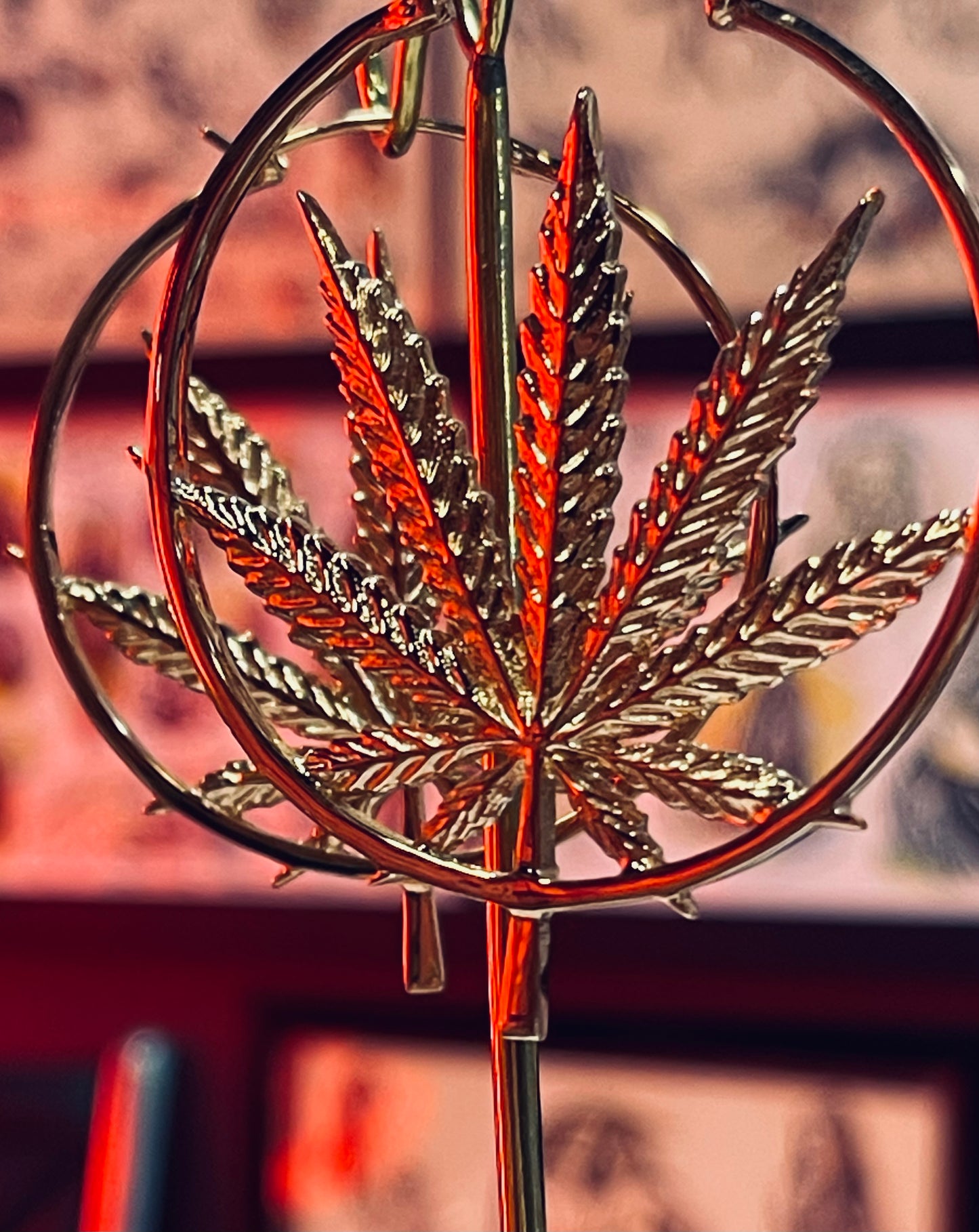 Sativa earrings from Maya