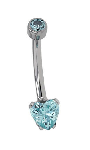 Heart Navel Prong by Anatometal