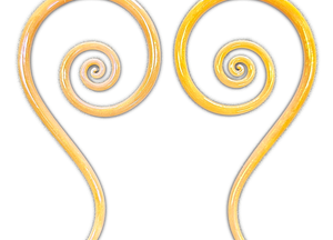 Solar Passion Spiral Hoops
