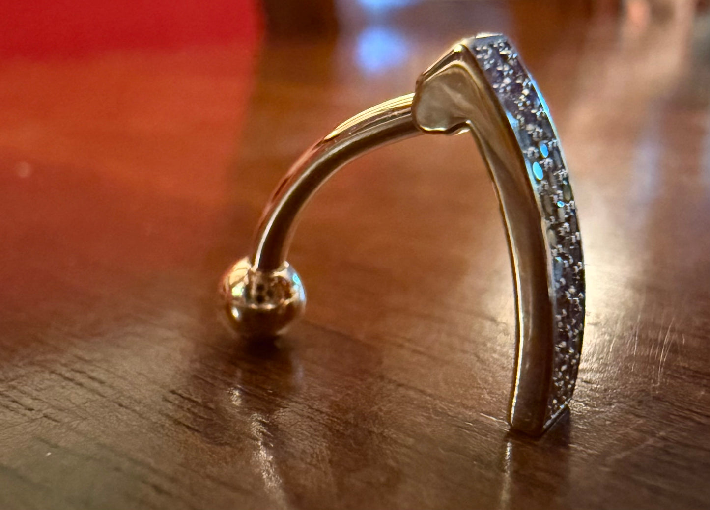 BVLA - Kenari - Comfort Fit Curved Barbell with Diamonds