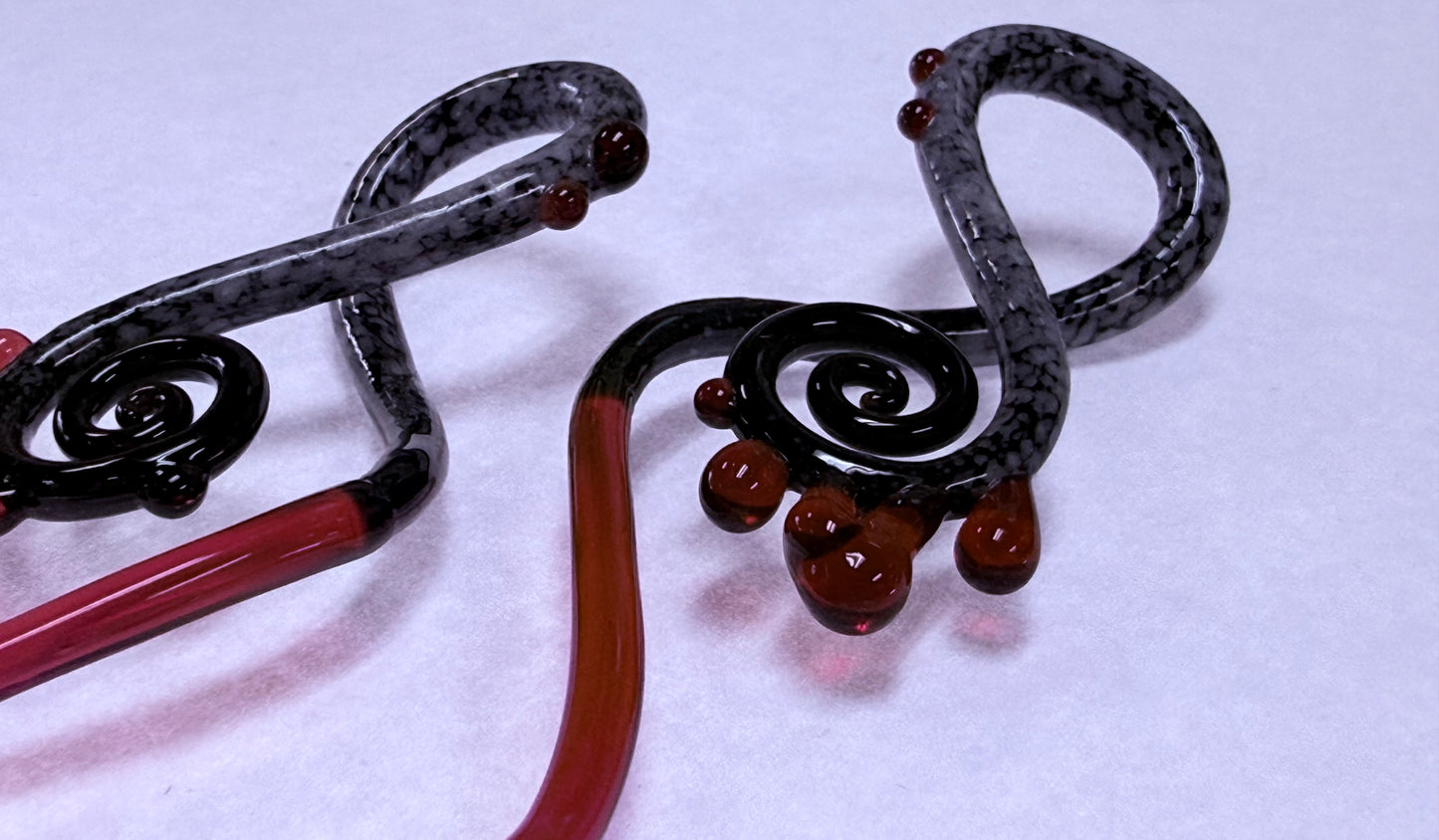 Blood on Snow Raven Squid  by GlassHearts Studio