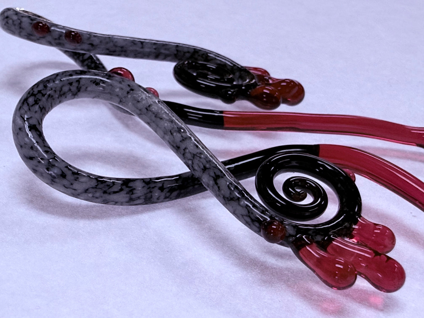 Blood on Snow Raven Squid  by GlassHearts Studio