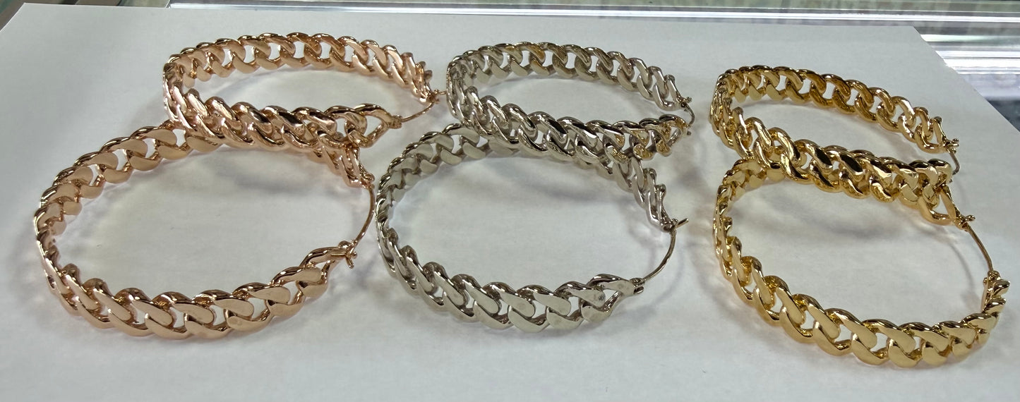 Chain Smoke Earrings from MAYA