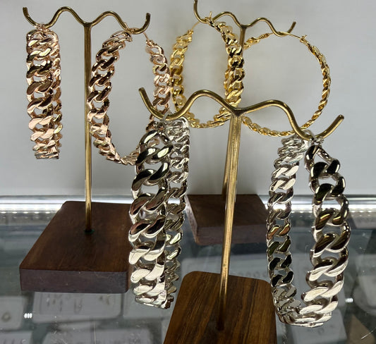 Chain Smoke Earrings from MAYA