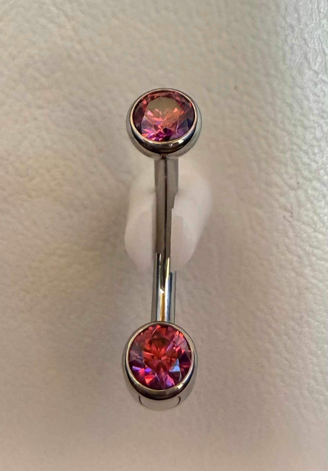 Titanium Curved Barbell - Bezel