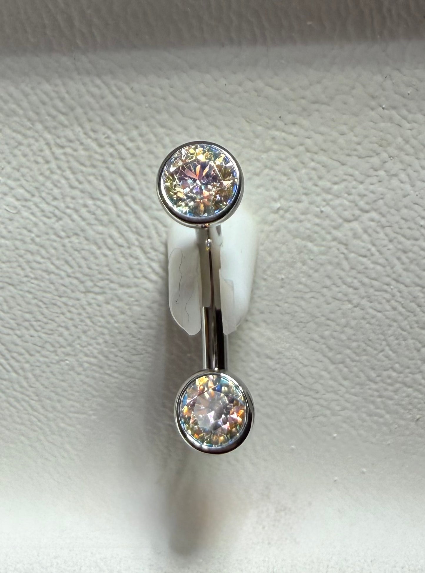 Titanium Curved Barbell - Bezel